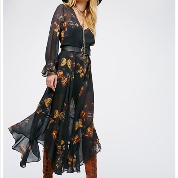 Free People Dresses & Skirts - Free People Butterfly Skies Boho Maxi Dress